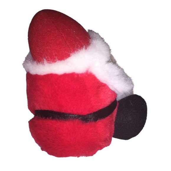 SWIBCO 5" Round Santa Plush - Holiday Toy Stocking Stuffer - Picture 4 of 8